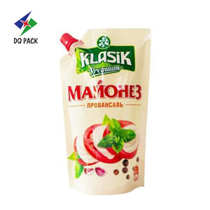 Bolsa con tapa lateral para salsa y ketchup